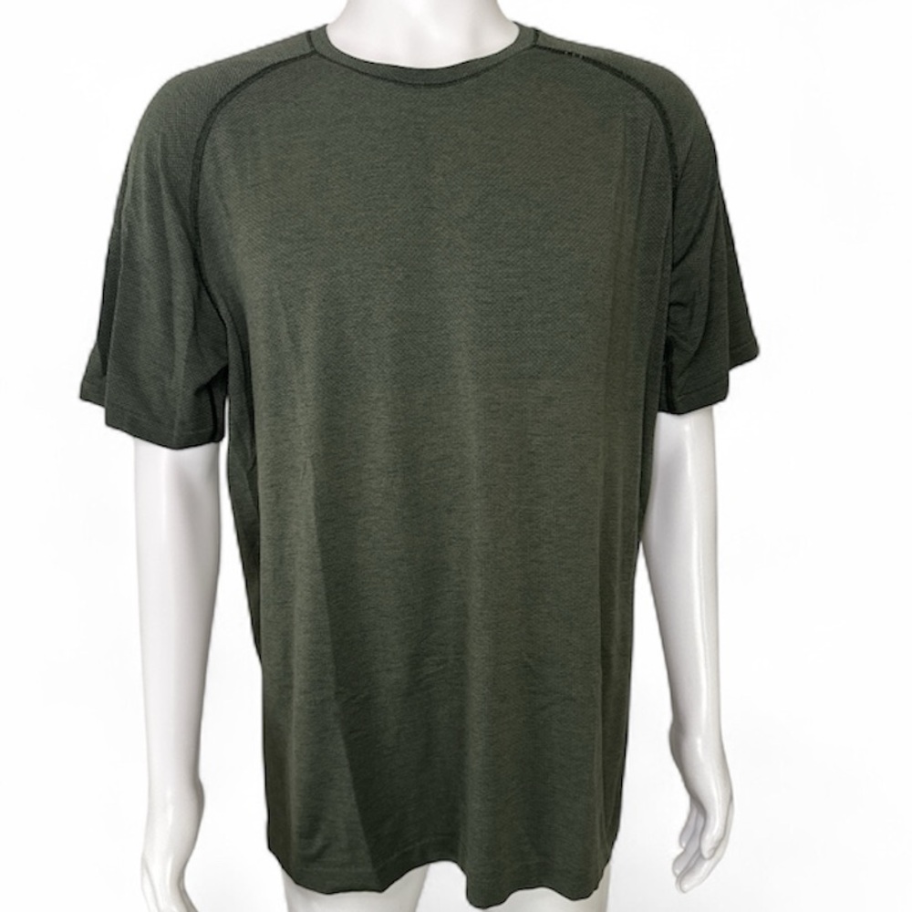 lululemon Metal Vent Olive Short Sleeve Tee